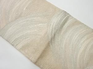 リサイクル　 紗 抽象模様織出し袋帯